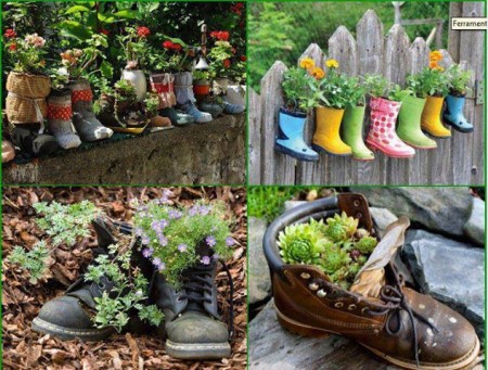 funny diy recycle boots